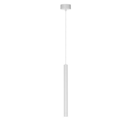 Lampa wisząca cienka biała tuba VERNO 1 40 3000K WH AZZARDO AZ6262