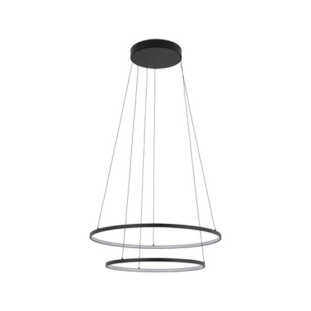 Lampa wisząca dwa czarne pierścienie CIRCOLO POWER LED 3000K Nowodvorski 11647