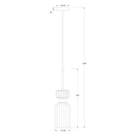 Lampa wisząca MOLLY GREEN 1xE14 Milagro ML1824