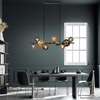 Lampa wisząca szklane kule w kolorach SMOKY/BURSZTYN 10xG9 POPSICLE Paul Neuhaus 2583-18
