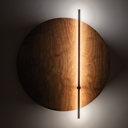 Duży ozdobny kinkiet ze sklejki 50cm 3000K SUNSET LED D Nowodvorski 11432