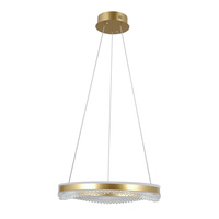 Lampa wisząca złoty okrąg 50cm LED Morte Italux PND-34535-M-GD