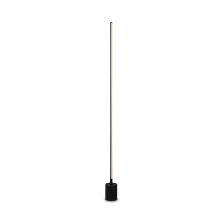 Prosta czarna liniowa lampa podłogowa LED 3000K/6000K  Flow MOD147FL-L20BK1 Maytoni