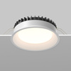 Okrągła oprawa wpuszczana o średnicy 17,5cm LED IP44 do łazienki Okno DL055-24W3-4-6K-W Maytoni