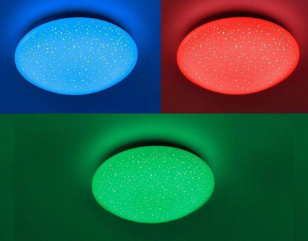 Lampa sufitowa - plafon SKYLER LED Leuchten Direkt 14241-16 sterowany pilotem