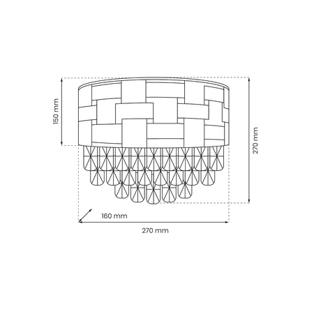 Kinkiet kryształowy LUXURIA 2xE14 Milagro ML8893