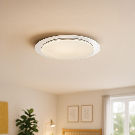 Duży plafon sufitowy SONIC 100W LED Ø850 sterowany pilotem Milagro ML6411