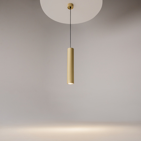 Lampa wisząca pojedyńcza matowa złota tuba 5,4cm 1xGU10 Artisan P082PL-GU10-MG Maytoni