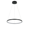 Lampa wisząca Ring 40 cm czarna LED CCT Light Prestige LP-909/1P S BK CCT