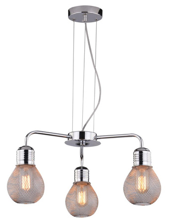 GLIVA LAMPA WISZĄCA 3X60W E27 CHROM (BEZ ŻARÓWEK) Candellux 33-58539
