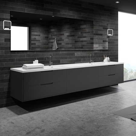 Kinkiet NIX WHITE BLACK LED Milagro ML512 ML516