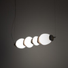 Podłużna lampa wisząca z ceramiki i szkła w stylu Art Deco CERAMIC LED Nowodvorski 11700