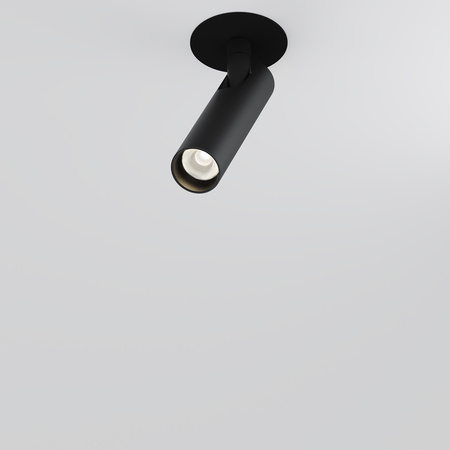 Oprawa podtynkowa cienka i długa tuba LED 3000K Focus T C141RS-L125-6W3K-B Maytoni