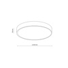 Plafon 30cm VELIS WHITE LED 24W IP54 Tk Lighting 18279