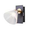 Kinkiet pojedyńczy do salonu Orella LED 3000K Italux WL-34393-1-BK-HBR