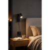 Czarny kinkiet z przewodem do gniazdka EXO WALL PLUG BK Azzardo AZ7264