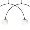 Rozłożysta poczwórna lampa wisząca z czterema kloszami 4xE14 Bow Zuma Line 1275