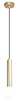 Lampa wisząca cienka złota tuba zakończona szklaną białą kulą FREYA 1xG9 Zuma Line P230627901C