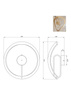 Lampa sufitowa złota VELENNE LED 3000K Zuma Line C241249403A
