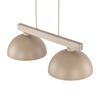 Lampa wisząca dwa metalowe klosze na drewnianej belce OSLO SABIA 2xE27 Tk Lighting 11011