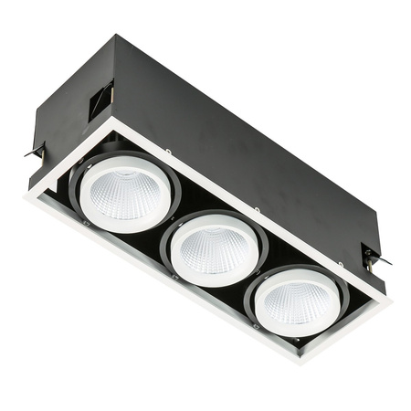Oprawa podtynkowa Vertico Triple 4000K potrójna regulowana LED Italux GL7108-3/3X18W 4000K WH+BL