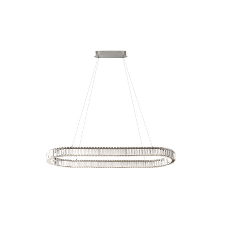 Owalna lampa wisząca kryształowa SPARK OVAL PENDANT 120 CCT DIMM CH + REMOTE CONTROL AZZARDO AZ6710 sterowana pilotem