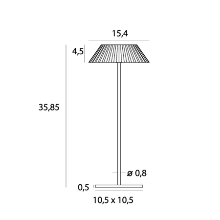 LAMPA STOŁOWA MUFFIN CZARNA IP44 MAXLIGHT T0066