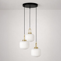 Lampa wisząca z ryflowanymi kloszami DIOP Kaja Lighting K-5892