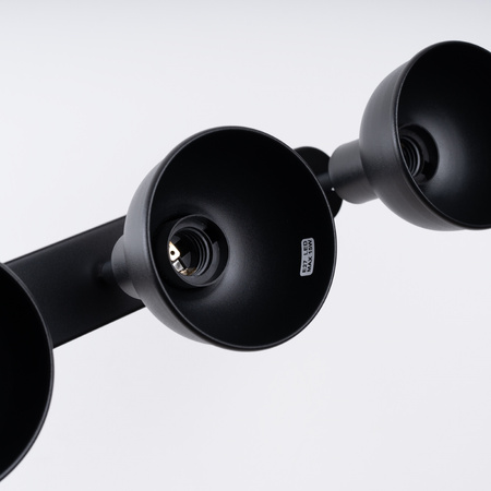 Plafon ELBA 3 czarny Sollux SL.1318