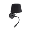 MAJA BLACK KINKIET 2 E27 + G9 TK Lighting 10081