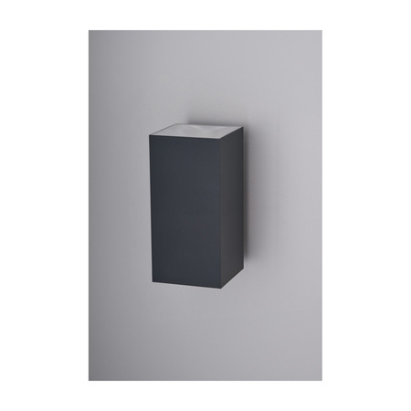 Nowoczesny kinkiet elewacyjny góra-dół ROLAND 2 LED SQ WALL IP65 DGR 3000K AZZARDO AZ5231