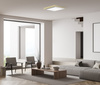Kwadratowy niski plafon sufitowy LED biała obramówka  Aleria Italux PLF-39573-450S-50W-WH