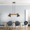 Lampa wisząca podwójna drewniana z metalowymi kloszami CUP 2.0 2xE27 Just Light 15742-18