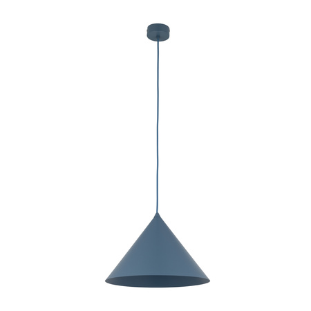 Lampa wisząca w kształcie stożka o średnicy 33,5cm CONO L NAVY 1xE27 Tk Lighting 11415