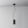 Czarna TUBA lampa wisząca LED o średnicy 7,5cm z CRI 90 Efir P089PL-15W3K-B Maytoni