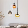 Lampa wisząća potrójna szklane podwójne klosze GLAXI 3xGX53 Candellux Studio 33-50427