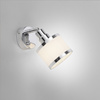 Kinkiet chromowany szklany klosz ACCOR 1xE14 Just Light 15371-17