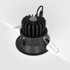 Oczko czarne podtynkowe o średnicy 9,8cm LED 4000K Yin DL031-L12W4K-B Maytoni