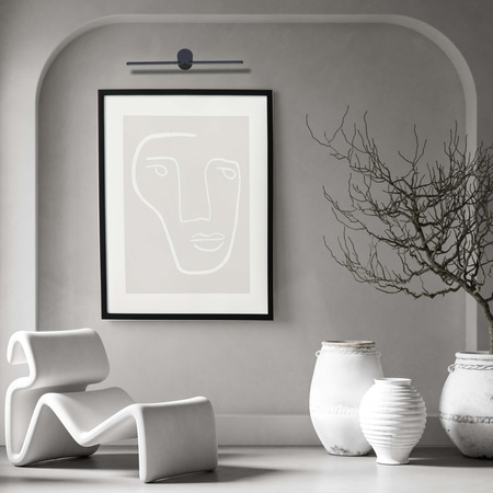 Kinkiet Modern Slim 40 cm czarny LED 3000K Light Prestige LP-777/1W M BK