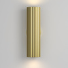 Mosięzny kinkiet ścienny LED ryflowany cylinder, światło góra dół, nowoczesny design Calipso C106WL-02-GU10-BS Maytoni