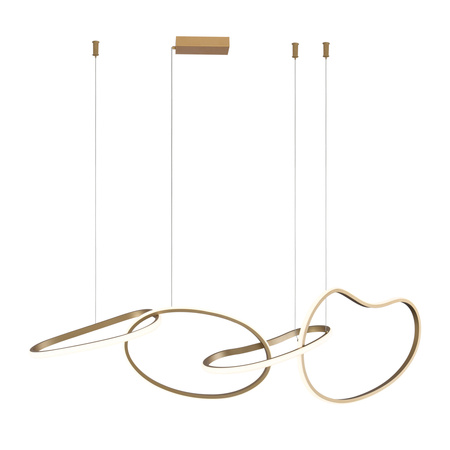 Lampa wisząca Fonte złota LED 3000-6000K zmienna barwa Italux PND-22412-S4-GD