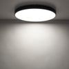 Niski plafon sufitowy czarna obramówka 60cm VELIS BLACK LED 60W IP54 Tk Lighting 18292