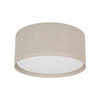 	Duża lampa sufitowa z tkaniny w kolorze bezowym o średnicy 77cm LARGO BEIGE 6XE27 Tk Lighting 11698