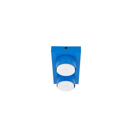 Dwupunktowa niebieska lampa sufitowa BRIX BLUE 2xGX53 Tk Lighting 11283