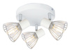 FLY LAMPA SUFITOWA PLAFON 3X40W E14 BIAŁY/CHROM Candellux 98-61980