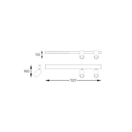 Lampa sufitowa MANNARI GU10/LED Zuma Line S230757203