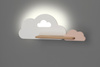KINKIET ŚCIENNY CLOUD 5W LED z półką IQ KIDS BIAŁY+RÓŻOWY Candellux 21-76717