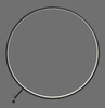 Lampa podłogowa duży czarny okrąg 80cm LED HULA Paul Neuhaus 319-18 sterowany pilotem