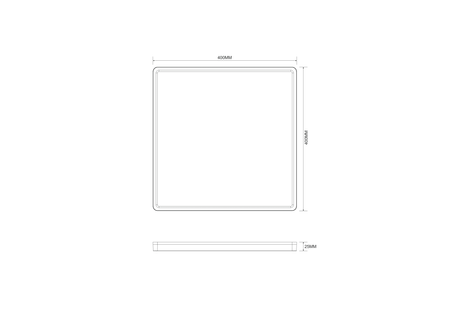 Kwadratowa lampa sufitowa ze zmienną barwą światła COLIS LED/LED Zuma Line MS748400S-3-GD