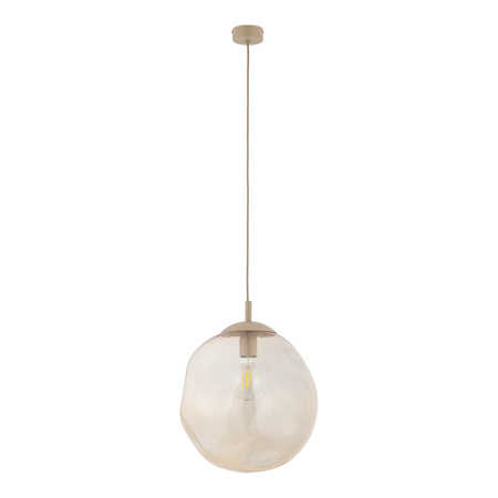 Lampa wisząca szklana zniekształcona kula 35cm LAVA L SABIA 1xE27 Tk Lighting 11325